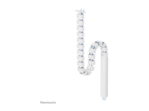 NEOMOUNTS Magnetic Cable Cover for sit/stand desk frames screw mounted magnetic channel white