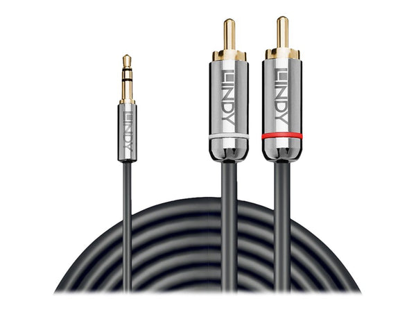 LINDY Cromo Line Audio Cable Stereo 3.5mm-RCA M-M 3m anthrazit
