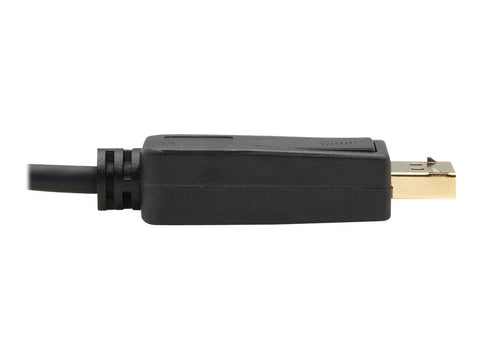 EATON TRIPPLITE USB-C to DisplayPort Bi-Directional Active Adapter Cable M/M 4K 60 Hz HDR Locking DP Connector 3 ft. 0.9m
