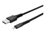 LINDY 2m USB to Lightning Cable black Charge and sync Cable for iPhone iPad & iPod