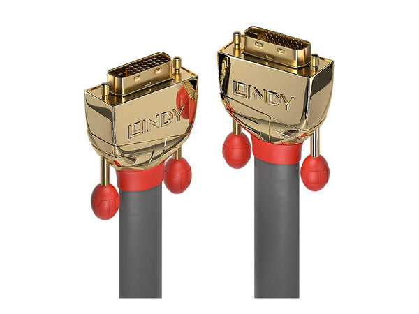 LINDY 20m DVI-D Dual Link Cable Gold Line Digital Dual Link Connector 24+1