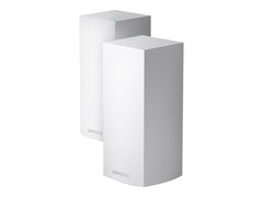 LINKSYS Système WiFi 6 AX Multiroom Intelligent Mesh triple bande Linksys Velop MX10600. pack de 2