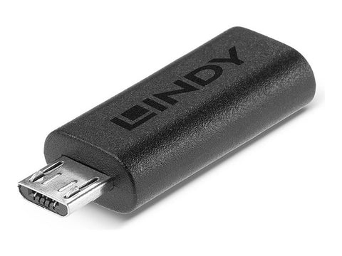 LINDY USB 2.0 Type C to Micro-B Adapter USB Type C Female to Micro-B Male