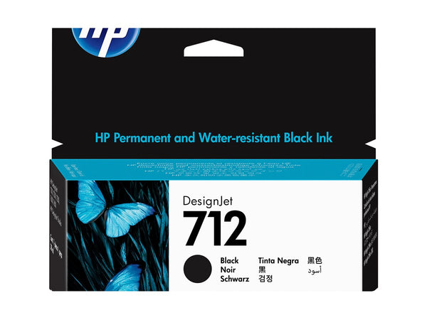 HP 712 38-ml Black DesignJet Ink Cartridge