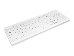 CHERRY Hygiene Compact Ultraflat Keyboard with NumPad Sealed Watertight USB White (FR)