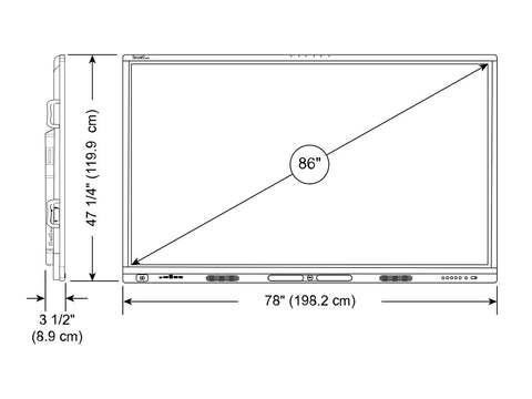 SMART Board MX086-V5 86p 4K Interactive Display with iQ