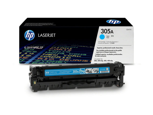 HP 305A original LaserJet Toner cartridge CE411A cyan standard capacity 2.600 pages 1-pack