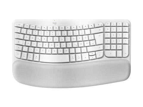 LOGITECH Wave Keys Wireless Ergonomic Keyboard - OFFWHITE (FR)
