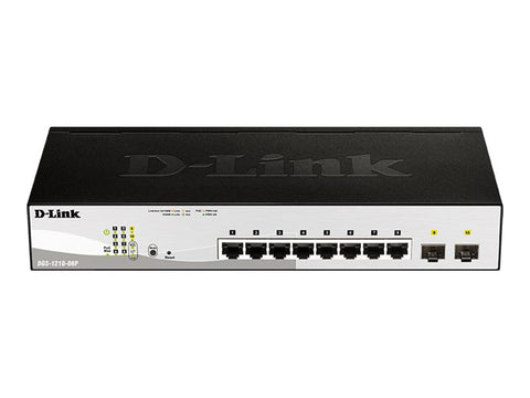 D-LINK 8-Port Layer2 PoE Smart Managed Gigabit Switch dlink green 3.0 8x 10/100/1000Mbit/s TP RJ-45 PoE Port 802.3at