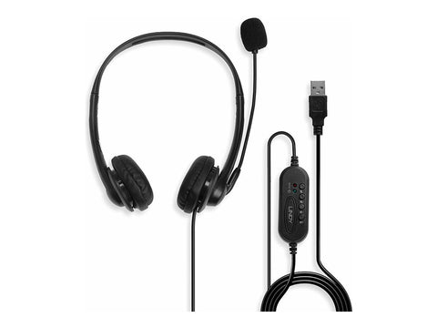 LINDY USB Stereo Headset with Microphone
