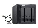 QNAP TR-004 4-bay 3.5p SATA HDD USB 3.0 type-C hardware RAID external enclosure