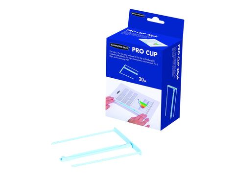 FELLOWES Biding Clip Sky Blue Pack Of 20