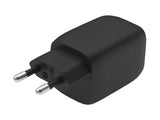 BELKIN 65W PD PPS Dual USB-C GaN Charger Black Universal