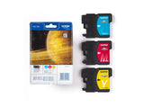BROTHER LC-1100 cartouche d encre cyan, magenta et jaune capacité standard 3 x 7.5ml 3 x 325 pages 3-pack blister sans alarme