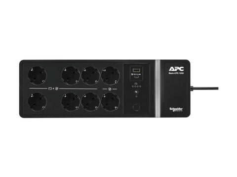 APC Back-UPS 1050VA 8 schuko outlets 230V USB Type-C and A charging ports