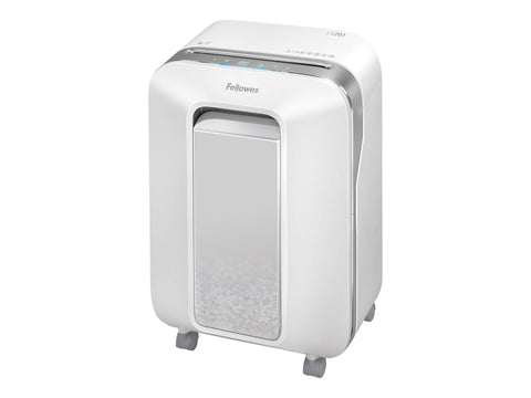FELLOWES DESTRUCTEUR MICROSHRED LX201 BLANC COUPE MICROPARTICULES 230V EU