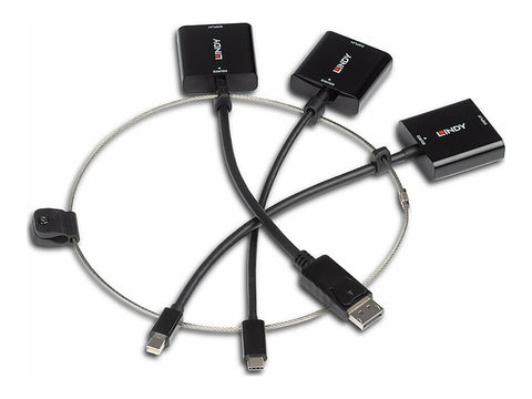 LINDY Converter Set USB Type C MiniDP and DP to HDMI 18G