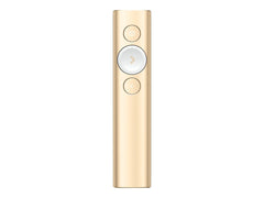 LOGITECH Spotlight Presentation remote control 3 buttons gold