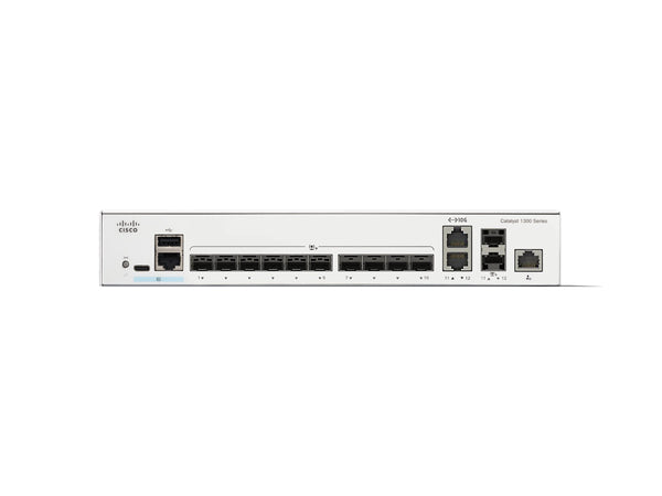 CISCO Catalyst 1300 12-Port Switch 10 x 10GE SFP+ 2 x 10GE Shared Uplinks