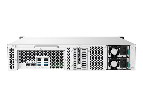 QNAP TS-832PXU-RP-4G 8-Bay rackmount NAS AL324 4Go DDR4 UDIMM RAM SATA 6Gb/s 2x 10GbE SFP+ 2x 2.5GbE 1x PCIe Gen2 x2 slot 250W