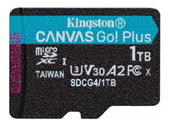 KINGSTON 1To microSDXC Canvas Go Plus Gen4 200R A2 U3 Single Pack w/o ADP