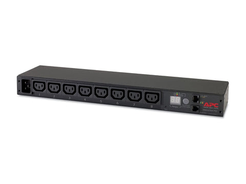 APC Rack PDU Metered 1U 16A 230V 8C13 Input Connections IEC-320 C20