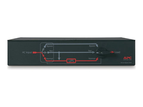 APC Service Bypass Panel - 200/208/240V 30A BBM L6-30P inputc 2 L6-30R 2 L6-20R output