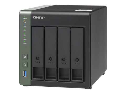 QNAP TS-431X3-4G 4-Bay NAS AL314 4Go DDR3L SODIMM RAM SATA 6Gb/s 1x 10GbE SFP+ LAN 1x2.5GbE + 1xGbE LAN