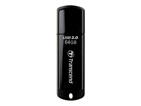 TRANSCEND 64Go Clé USB 2.0 - Noir