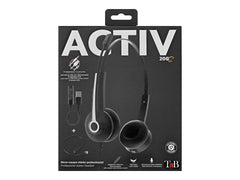 TNB Activ 200S Professional Stereo Headset Jack Usb Professionnal Stereo Headset With Usb Adaptor And Remote Control