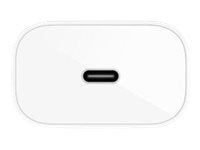 BELKIN BOOST CHARGE 25w USB-C PD PPS Single Wall Charger w/ 1m C- C Cable White