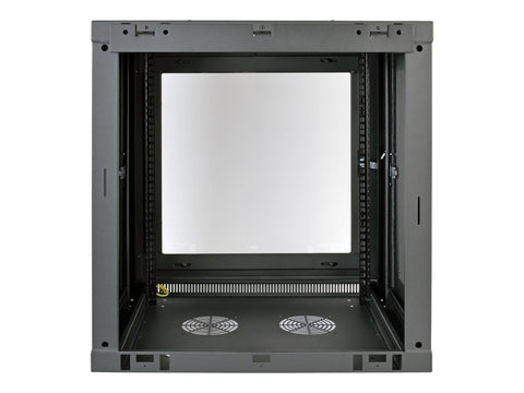EATON TRIPPLITE SmartRack 12U Low-Profile Switch-Depth Wall-Mount Small Rack Enclosure Clear Acrylic Window
