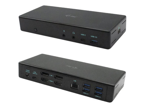 I-TEC USB-C Quattro Display Docking Station 2xDP 2xHDMI 1xGLAN 5xUSB 3.0 1xUSB-C-Data 1xAudio 1xMic 85W PD KL