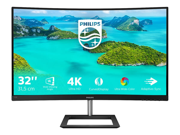 PHILIPS 328E1CA/00 - 31.5pcs - INCURVE - 4K- MVA - VGA - HDMI - DP -AUDIO