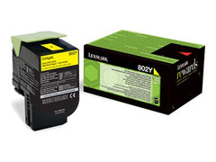 LEXMARK 802Y cartouche de toner jaune faible capacité 1.000 pages pack de 1 retour program