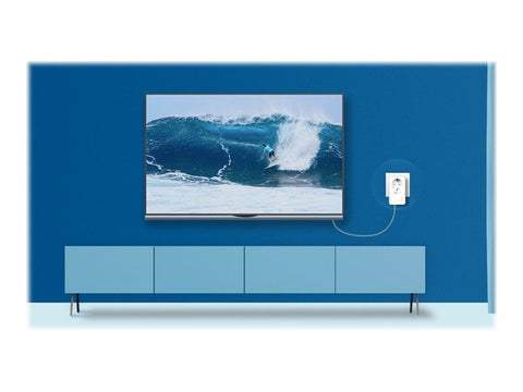 TP-LINK AV1000 2-Port Gigabit Passthrough Powerline Starter Kit