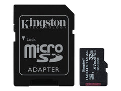 KINGSTON 32Go microSDHC Industrial C10 A1 pSLC Card + SD Adapter
