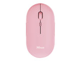 TRUST Souris sans fil PUCK Ultra-plate rechargeable - Rose