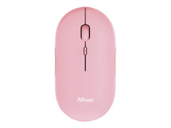 TRUST Souris sans fil PUCK Ultra-plate rechargeable - Rose