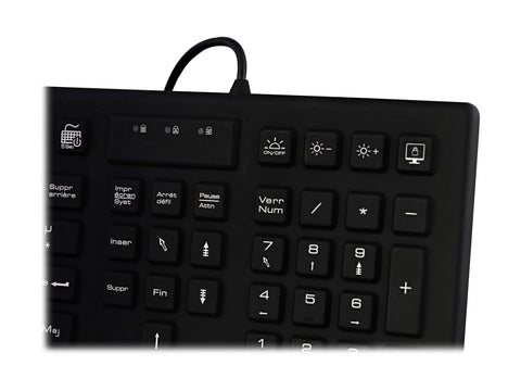 TNB IP68 medical wired keyboard (FR)
