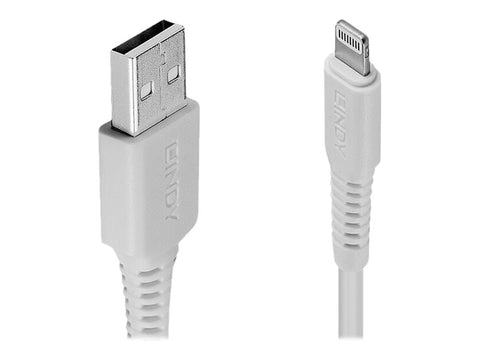 LINDY USB to Lightning Cable White 2m Apple MFi Licensed product