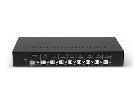 LINDY 8 Port DisplayPort 1.2 USB 2.0 KVM Switch Switches between up to 8 PCs from one display keyboard and mouse