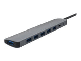 TNB Selfpowered 7Port USB Hub Refined Aluminum Design 7 USB 2.0 Ports
