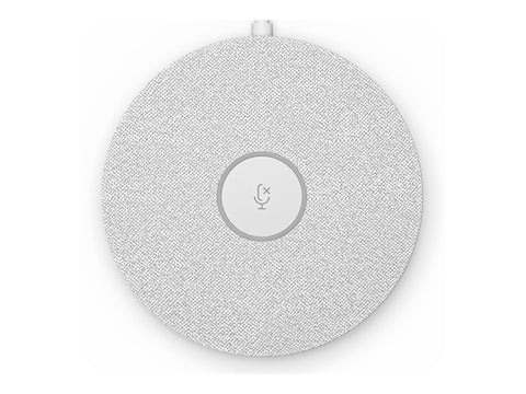 LOGITECH Rally Mic Pod Microphone white Skype Certified Zoom Certified Cisco Webex Certified for Rally Bar Plus Room Solution Large