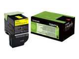 LEXMARK 702HY cartouche de toner jaune haute capacité 3.000 pages pack de 1 retour program