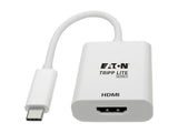 EATON TRIPPLITE USB-C to HDMI Adapter M/F - 4K 60Hz HDCP 2.2 White