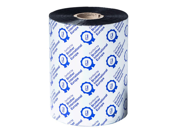 BROTHER STANDARD WAX BLACK 110MM X 600M PK OF 6