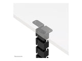 NEOMOUNTS Cable Spine Organizer for sit/stand desk frames screw mounted magnetic channel black