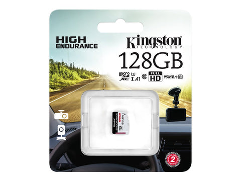 KINGSTON 128Go microSDXC Endurance 95R/45W C10 A1 UHS-I Card Only