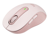 LOGITECH Signature M650 Mouse optical 5 buttons wireless Bluetooth 2.4 GHz Bolt USB receiver rose